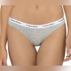 NWT Calvin Klein Women's Carousel Logo Cotton Thong 4-Pack Multicolor Size XL